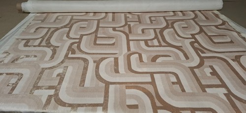 Golden beige geometric - beige, design