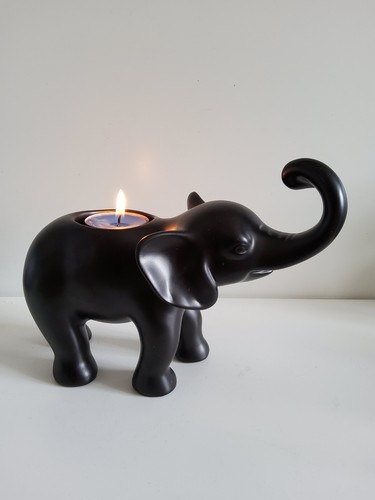 Partylite black baby elephant - partylite,