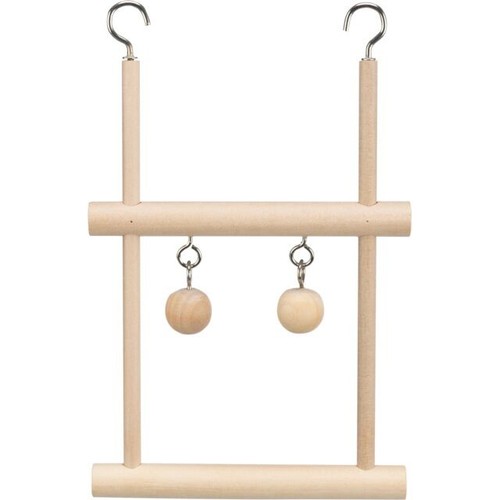 Wood double swing trapeze toy - double,