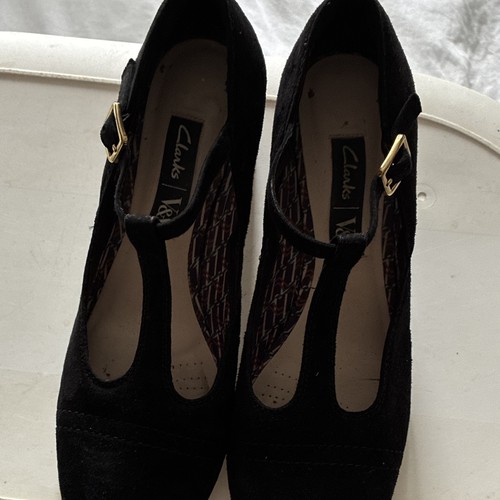 Clarks women black suede - clarks, women’s