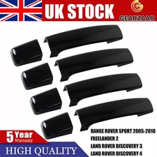 4Pcs Black Gloss Door Handle