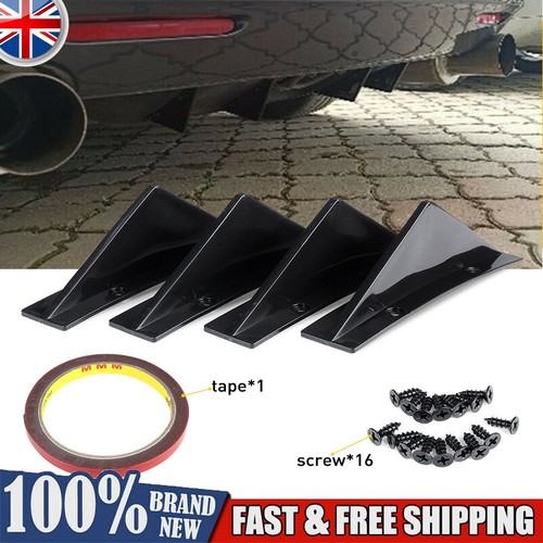 Car rear bumper diffuser - 4x,