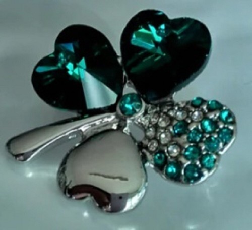 Emerald dark green four leaf - dark,