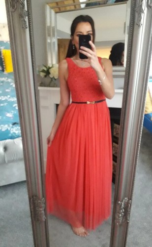 New coral maxi floral - new, 3d