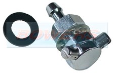 UNIVERSAL CLASSIC CAR MINI CHROME DOUBLE TWIN WINDSCREEN WASHER JET LUCAS WSB131