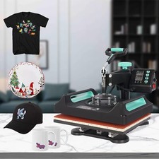 5 in 1 Digital Heat Press Machine 29 x 38cm t shirt Transfer Sublimation Printer