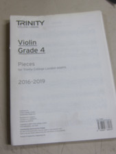Trinity College London Violin Grade 4 Violin Part Only 2016-2019