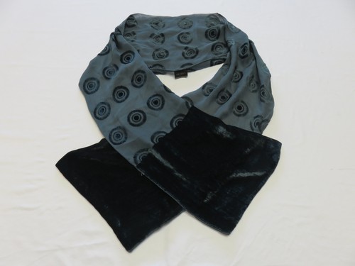 Dark green silk velvet devore - green,