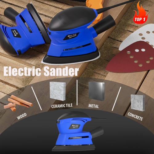 Electric palm sander - electric, detail