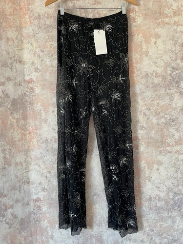 Zara black sheer - sheer, trousers