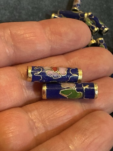 Pair vintage chinese enamel - vintage,