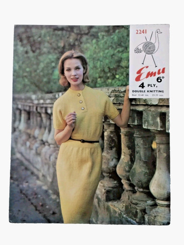 Emu vintage knitting pattern - emu,
