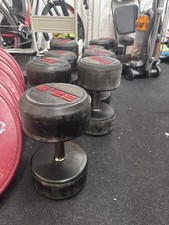 Jordan Dumbbells 25-37.5kg  Rubber Coated Weights | Gym Equipment | Heavy Lift