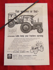STA DRI TRACTOR CABS BRISTOL METAL COMPONENTS 1962 ORIGINAL VINTAGE PRESS ADVERT