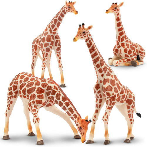 4pcs realistic giraffe - 4pcs,