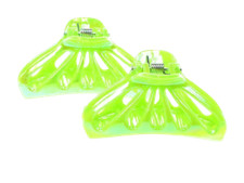 Small Green Plastic Hair Claw