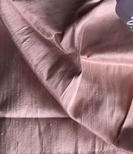 100% RAW SILK DUPION PALE PINK