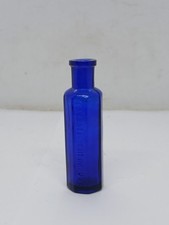 8 Sided Cobalt Blue Glass Teasdale Bottle