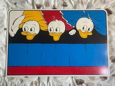 Huey, Dewey, And Louie Disney Duck Wooden Headboard Artwork For Single Bed Child