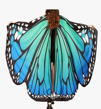 Adult Buttrerfly Wings large comes with headband and mask Halloween 