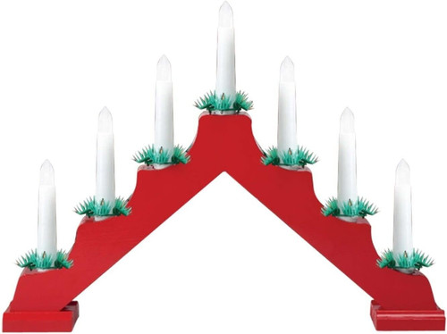 Wooden christmas candle bridge - christmas,