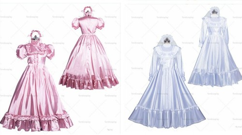 Sissy maid satin - , dress