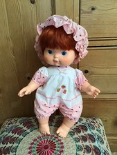 Vintage 1982 Kenner Strawberry Shortcake Baby Blow Kisses Kiss Dress Doll 14"