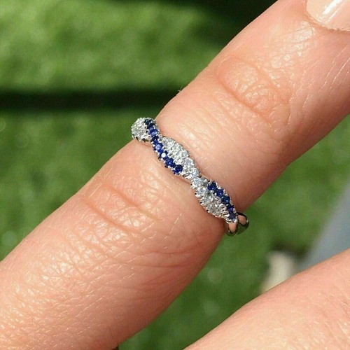 Round blue sapphire diamond - round,
