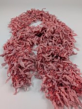 Handmade Red Pink Ribbon Yarn