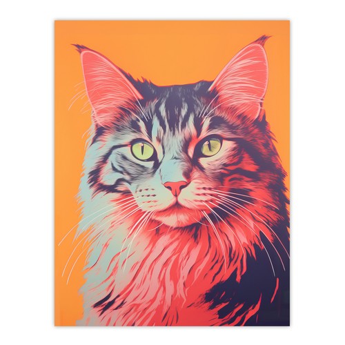 Maine coon cat screen - maine, print