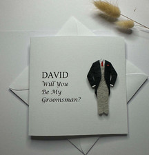 Personalised Will You Be My Best Man Card Usher Groomsman Page Boy Witness