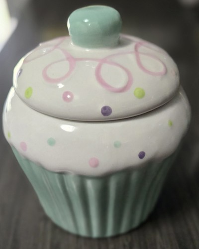 Cupcake canister jar - canister/jar, /small