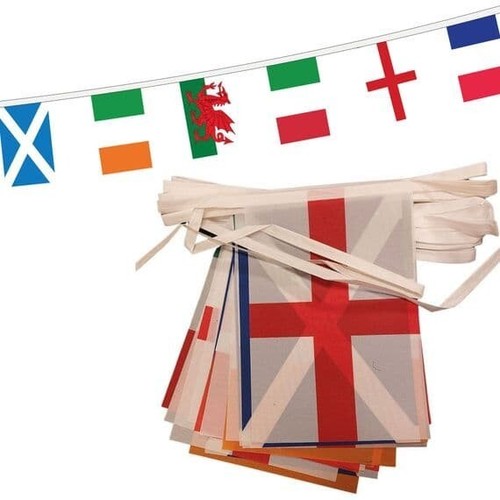 Nations bunting fabric 30ft - 6,