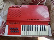 Vintage Bontempi Junior Electric Organ | Made In Italy | Red 1970s