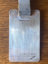 British Airways Concorde Sterling Silver Commemorative Luggage Tag