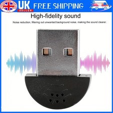 Mini USB 2.0 Microphone Portable Studio Speech Mic Audio Adapter Skype All PC