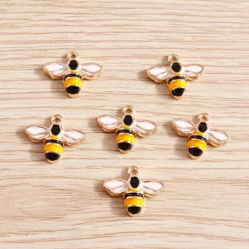 Bumble bee 10pcs - bee, charms14*12mm
