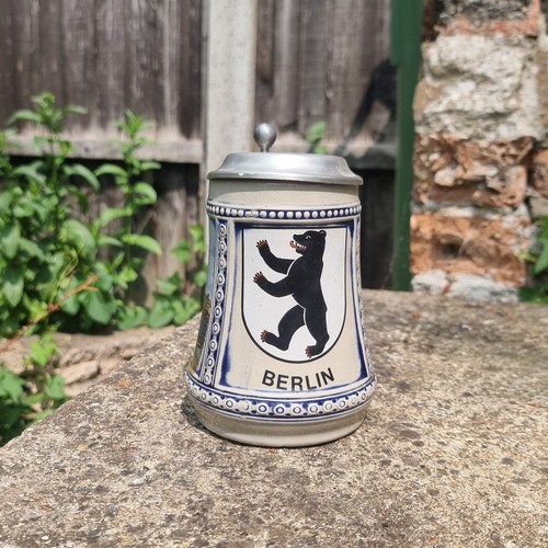 Vtg berlin german beer stein - berlin,