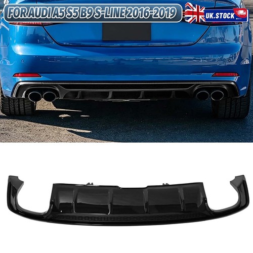 Glossy rear bumper diffuser - glossy,
