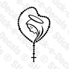 ROSARY w/ VIRGIN MARY BEADS
