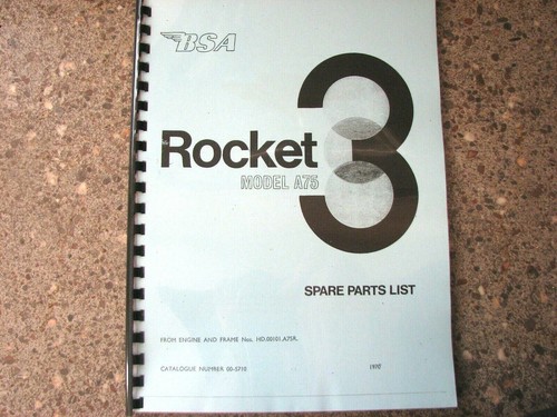 Bsa a75 rocket - rocket, parts