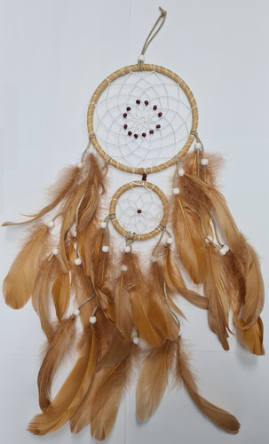 Brown tan dream catcher - brown,