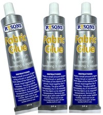 3x Extra Strong Fabric Glue 54g Quick Bond Adhesive for Hemming Sewing No Stitch