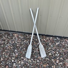Vintage Riveted Aluminum Boat Oars Original 45 inch   TAKE APART