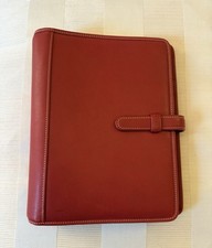 Coach Leather Agenda Cover/Binder Planner Notebook Red Brand New Never Used
