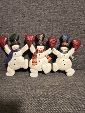 Three Cheerful Snowmen
