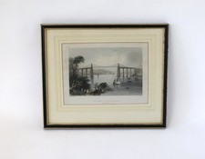 Antique Engraving Print Menai