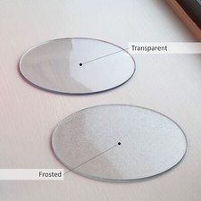 Set Round Square transparent PVC Coasters Cup Mats Pad Drinks Table Glasses Mat