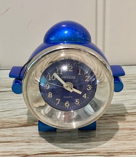 Cute blue aeroplane metal - blue,