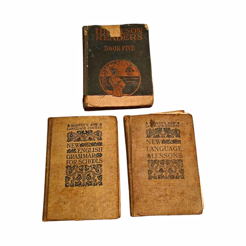 Lot 1900 school books - lot,
